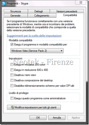 Rimuovere Skype dalla Taskbar di Windows 7