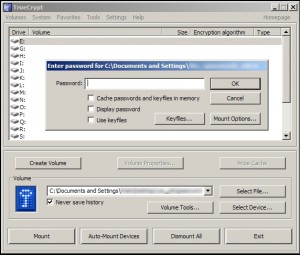 Creazione ed utilizzo di archivi criptati con TrueCrypt su Windows XP
